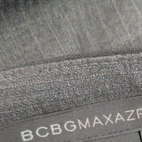 BCBG / Max Azria Julia Wool Blend Pencil Skirt Back Pleat Grey Sz 0 - Picture 10 of 12